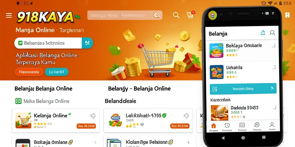 Screenshot utama aplikasi 918KAYA dengan antarmuka yang menarik.
