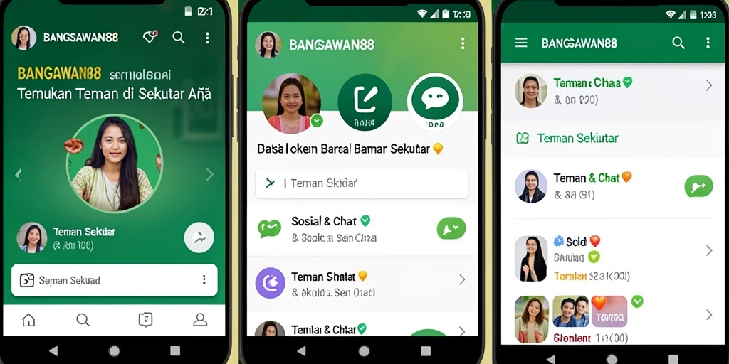 Screenshot BANGSAWAN88 menampilkan antarmuka ramah pengguna untuk Teman Sekitar.