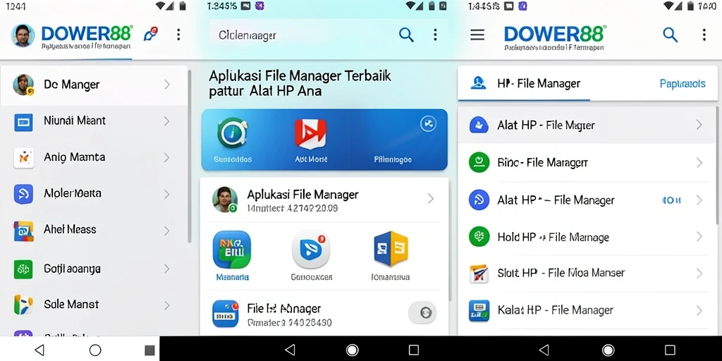 Antarmuka DOWER88 yang sederhana dan fungsional untuk pengelolaan file.